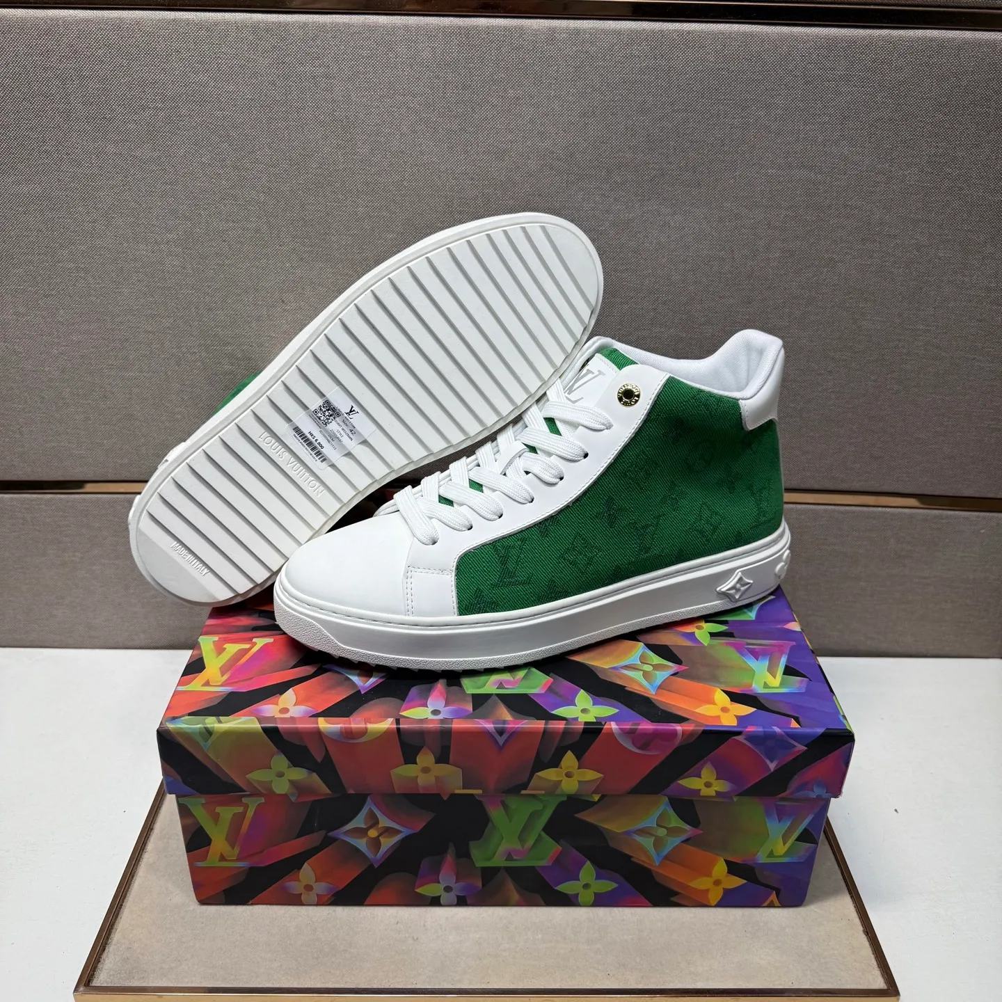 Men's men's shoes 💰pp560 [LV～] Men's casual high-top shoes 2025z cabinet sales simultaneously 🔶Size: 38-44#️⃣ 🔷4 colors🔜The upper is made of multi-material splicing➕Mesh lining, comfortable and breathable, sole: original comfortable and wear-resistant outsole, ⚠️real thing📱photographed🎬real thing is better📢📢📢